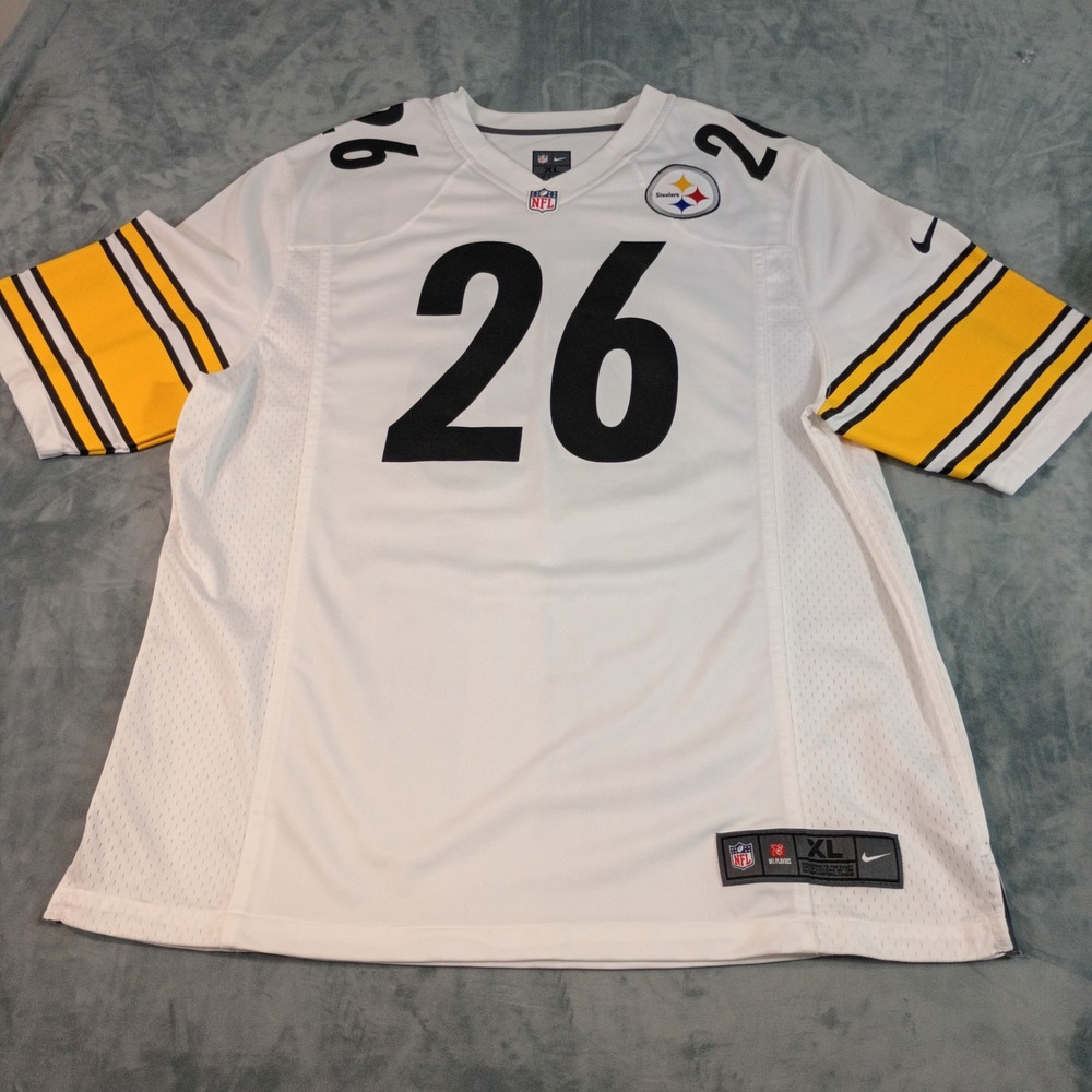 Nike Pittsburgh Steelers Le'Veon Bell 26 NFL Jersey Mens XL White On Field